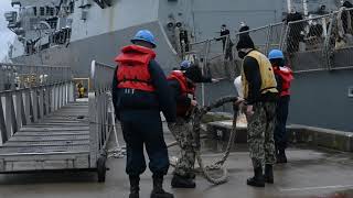 USS Arleigh Burke Departs Naval Station Norfolk for Homeport Shift to Rota [upl. by Fox]