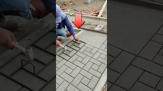 How to make road made of cement like brick 😳 shorts [upl. by Anirahs]