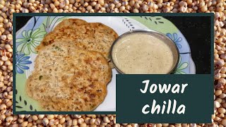 Jowar chilla  Weight loss Recipe  Sorghum Chilla  Healthy Breakfast Recipes  Shalini Foods [upl. by Nylram]