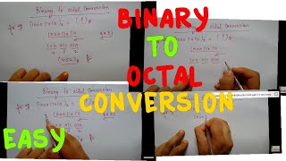 Binary to octal conversion [upl. by Lexis]