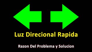 luz Direccional Parpadea rapido o Luz intermitente Tutorial [upl. by Anilam]