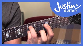 10 Basic Jazz Chords  Guitar Tutorials  JustinGuitar JA001 [upl. by Glori]