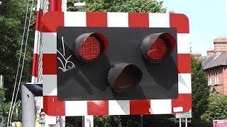 Railway Crossing at Lansdowne Road Station Dublin [upl. by Eslud]