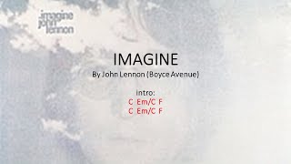 Imagine by John Lennon  Easy acoustic chords and lyrics [upl. by Rombert656]