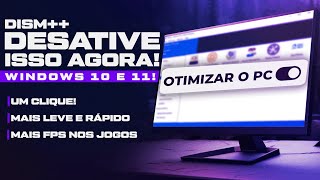 COMO OTIMIZAR O PC PARA JOGOS COM O DISM  AUMENTAR FPS E DEIXAR O PC WINDOWS MAIS RÁPIDO E LEVE [upl. by Aamsa]