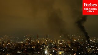 BREAKING NEWS Israeli Airstrikes Hit Central Beirut Lebanon [upl. by Jeromy468]