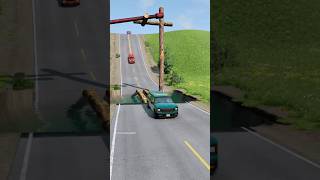 Dump trucks vs giant pit hammer crash part651 shortvideo beamngdrive shorts india gaming [upl. by Nhguahs]