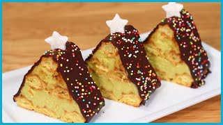 DOLCI NATALIZI Alberelli di Natale in Pasta Choux [upl. by Kciremed470]