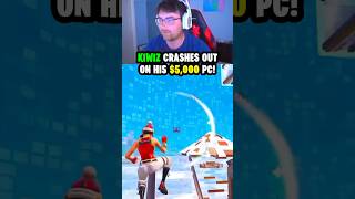 Kiwiz crashes out on his 5000 Pc😭fortnite fortniteclips fortnitebattleroyale shorts fyp [upl. by Anali885]