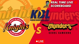 LIVE🔴SEOUL SK KNIGHTS VS SEOUL SAMSUNG THUNDERS KOREAN BASKETBALL LEAGUE  KBL LIVE TODAY 11202023 [upl. by Tayib188]