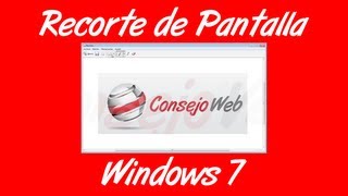 Como hacer recortes de pantalla en Windows 7 [upl. by Blackman]