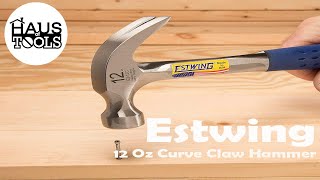 Estwing E312C 12 Oz Curve Claw Hammer With Blue Vinyl Shock Reduction Grip [upl. by Suiradel]