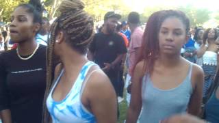 HONDURAN GIRLS DANCING GARIFUNA DANCES AT HONDURAN CULTURE PARTY [upl. by Ecnerwal]