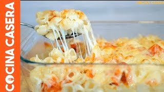 Macarrones con queso Gratinados [upl. by Ahsinod]