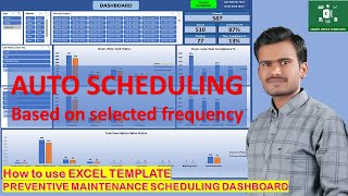 How to use Excel template PM scheduling with Dashboard [upl. by Skipp910]