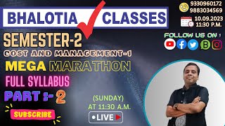 SEMESTER 2 COST MARATHON PART2 [upl. by Pallua512]