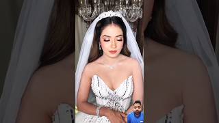 Bridal Makeup with White Lehnga makeup parulgarg bride bridalmakeup makeupartist shadiseason [upl. by Forsta719]