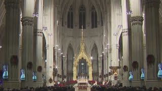 St Patricks Cathedral in NYC to hold Midnight Mass [upl. by Notlem125]