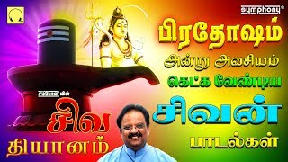 பிரதோஷம் அன்று கேட்கும் சிவன் பாடல்  சிவ தியானம்  எஸ்பிபி  Sivan Pradosham songs by SPB [upl. by Llehcar]