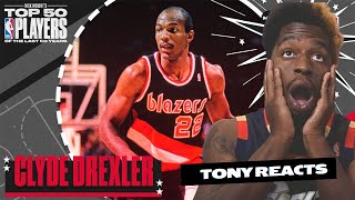 TRAILBLAZERS GOAT  CLYDE quotThe Glidequot Drexler Career Highlights Reaction [upl. by Nalrah]