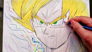 Comment dessiner Sangoku ultra instinct dessin Goku facile [upl. by Lowenstein70]