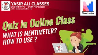 Mentimeter  What is menticom  Quiz in Online Class  Online quiz kaise banaye [upl. by Ahsyek]