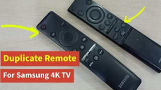 Duplicate Remote for Samsung Crystal 4K iSmart TV  Lost or Damaged Remote [upl. by Htial]