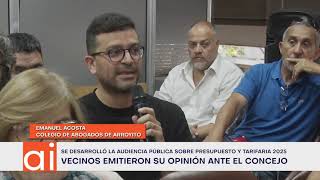 Audiencia pública sobre tarifaria y presupuesto  opiniones parte 1 [upl. by Aible]