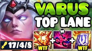 Theres a reason why Tank Varus top has the HIGHEST win rate right now [upl. by Nikolas]