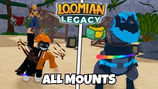 All MOUNTSSADDLES In Loomian Legacy [upl. by Aydni]