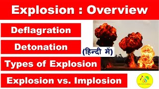 Explosion in Hindi  Types of Explosion  Deflagration  Detonation  Implosion vs Explosion  FSA [upl. by Aneelas]