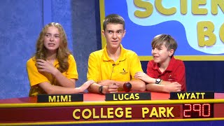 202425 Science Bowl Middle School Edition College Park Academy v Judith Hoyer Montessori [upl. by Vinna]