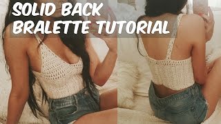 DIY SOLID BACK BRALETTE TUTORIAL [upl. by Nyberg365]