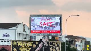 Medan Gopeng Jalan Raja Dr Nazrin Shah Ipoh LED Screen Ads Malaysia Ipoh Perak Advertising Space [upl. by Naleek]