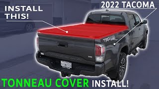 EXTANG TONNEAU COVER INSTALL on the 2022 Toyota TACOMA TRD Sport  EASY DIY [upl. by Otsugua515]