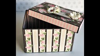 Handmade Chipboard Gift Box Nitwit Collections [upl. by Ham]