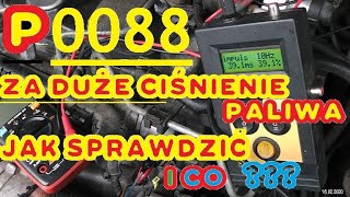 EXPERT P0088 code ZA WYSOKIE CIŚNIENIE CO SPRAWDZIĆ I JAK W COMMON RAIL CR 2020 [upl. by Ahsenwahs]