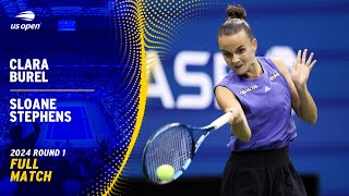 Clara Burel vs Sloane Stephens Full Match  2024 US Open Round 1 [upl. by Minnaminnie]