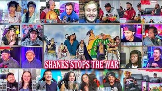 Shanks Stops the War Reaction Mashup  One Piece Episode 489 [upl. by Sucramad349]