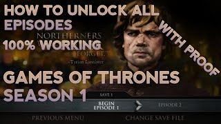 HOW TO UNLOCK ALL EPISODES OF GAMES OF THRONES FREE 100 WORKING WITH PROOF [upl. by Nylecaj]