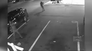 SHOCKING Video shows 4 suspects wanted for firing 54 gunshots outside gas station [upl. by Eanert]