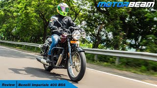 2020 Benelli Imperiale 400 BS6  2 Minute Review amp 0100 Test  MotorBeam [upl. by Nnaylrebmik]