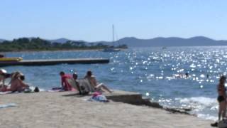 Borik beach Kroatien bei Zadar [upl. by Nnylimaj]