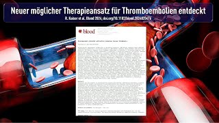 Neuer möglicher Therapieansatz für Thromboembolien entdeckt [upl. by Crutcher]