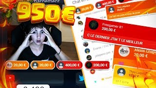 💷1130 DE DONS EN PLEIN LIVE💰😱 EPIC MOMENT😱 [upl. by Lamson]