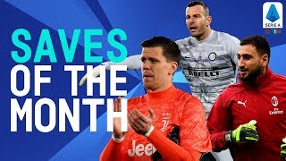 Szczęsny Donnarumma amp Handanović Top Saves  Saves Of The Month  January 2020  Serie A TIM [upl. by Ahtaga]