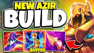 This Item Got BUFFED and Azir Has A Best New Build In Season 14 I RUN THIS EVERY GAME [upl. by Nihi784]