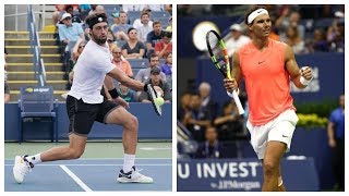 Nadal Basilashvili Us open 2018 Highlights TE [upl. by Murdoch657]