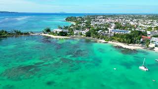 Summer Serenity in Mauritius Grand Baie Breathtaking Drone Views of Pristine Beaches [upl. by Evilc661]