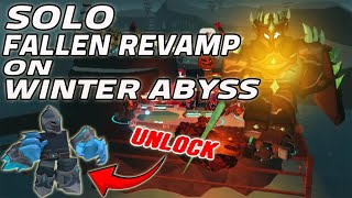 SOLO FALLEN REVAMP ON WINTER ABYSS  FALLEN BRAWLER MISSION  TOWER DEFENSE SIMULATOR  ROBLOX [upl. by Hnahym]